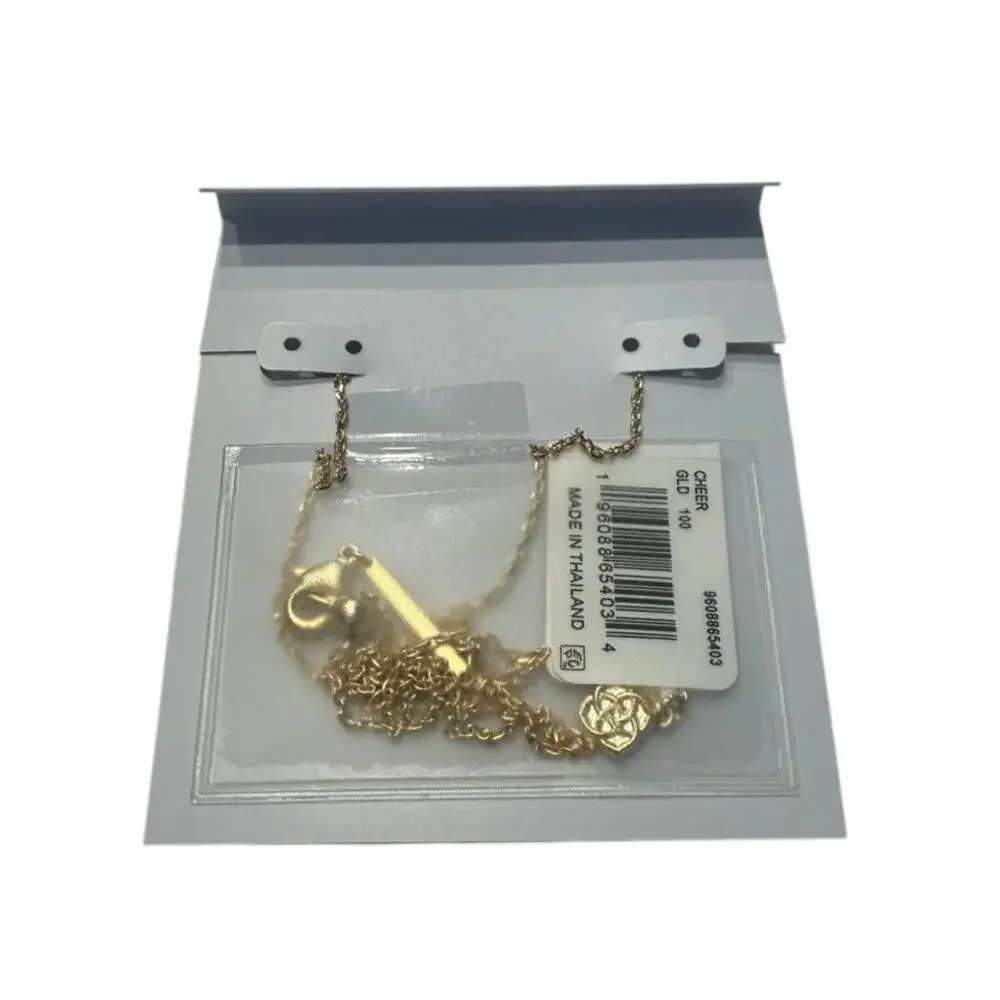 Kendra Scott Cheer Short Pendant Necklace in Gold White Mother-of-Pearl